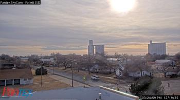 Weather camera view of Follett ISD.