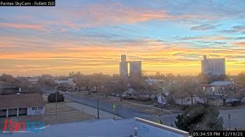 Weather camera view of Follett ISD.