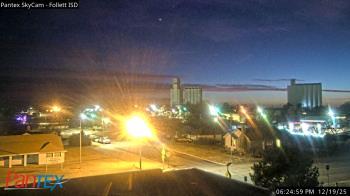 Weather camera view of Follett ISD.