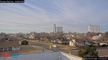 Weather camera view of Follett ISD.