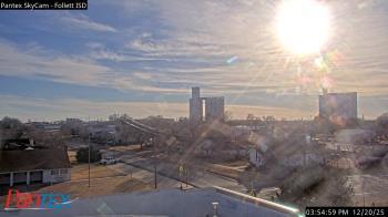 Weather camera view of Follett ISD.