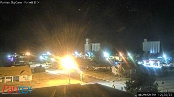 Weather camera view of Follett ISD.