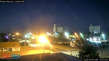 Weather camera view of Follett ISD.