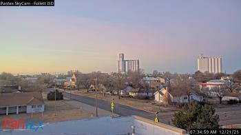 Weather camera view of Follett ISD.