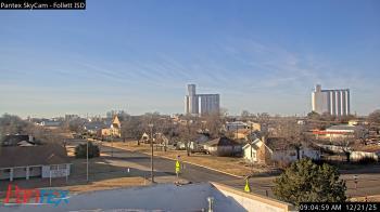 Weather camera view of Follett ISD.