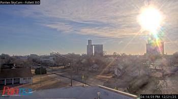 Weather camera view of Follett ISD.