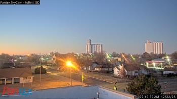 Weather camera view of Follett ISD.