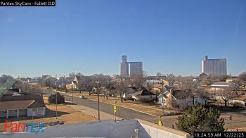 Weather camera view of Follett ISD.