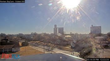 Weather camera view of Follett ISD.