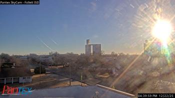 Weather camera view of Follett ISD.