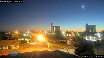 Weather camera view of Follett ISD.