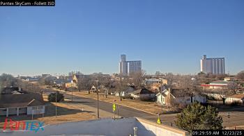 Weather camera view of Follett ISD.