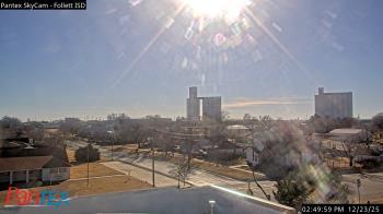 Weather camera view of Follett ISD.