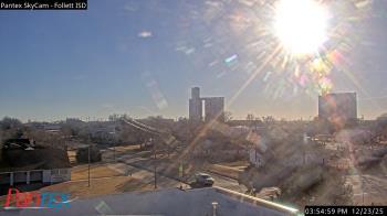 Weather camera view of Follett ISD.