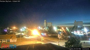 Weather camera view of Follett ISD.