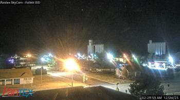 Weather camera view of Follett ISD.
