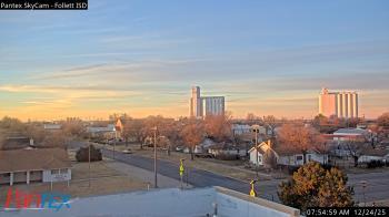 Weather camera view of Follett ISD.