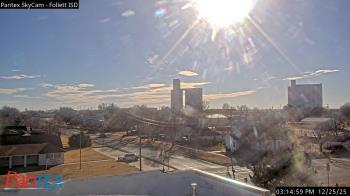 Weather camera view of Follett ISD.