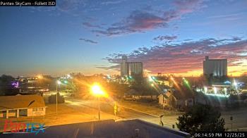 Weather camera view of Follett ISD.