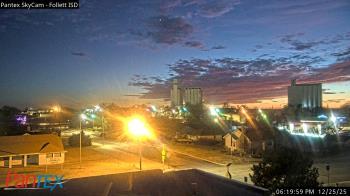 Weather camera view of Follett ISD.