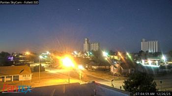 Weather camera view of Follett ISD.