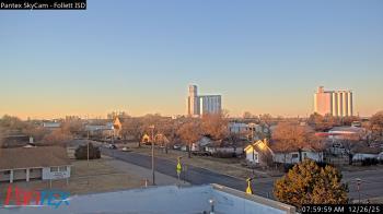 Weather camera view of Follett ISD.