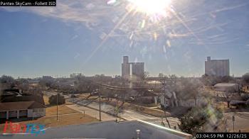 Weather camera view of Follett ISD.