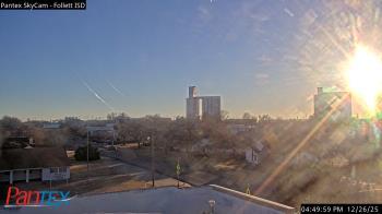 Weather camera view of Follett ISD.