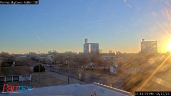 Weather camera view of Follett ISD.