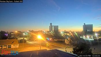Weather camera view of Follett ISD.