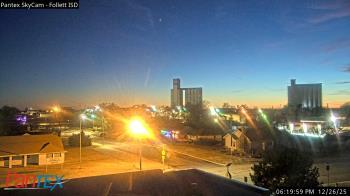 Weather camera view of Follett ISD.