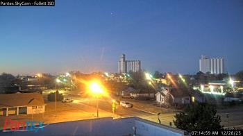 Weather camera view of Follett ISD.