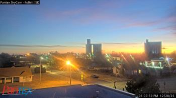 Weather camera view of Follett ISD.
