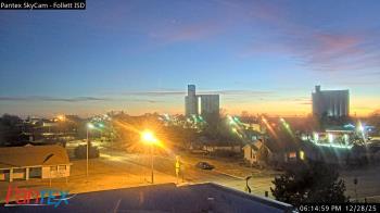 Weather camera view of Follett ISD.