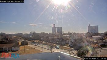 Weather camera view of Follett ISD.