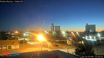 Weather camera view of Follett ISD.