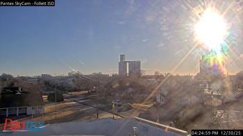 Weather camera view of Follett ISD.