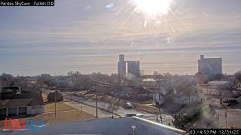 Weather camera view of Follett ISD.