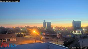 Weather camera view of Follett ISD.