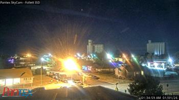 Weather camera view of Follett ISD.