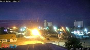 Weather camera view of Follett ISD.