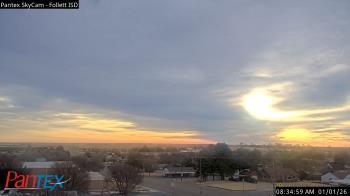 Weather camera view of Follett ISD.