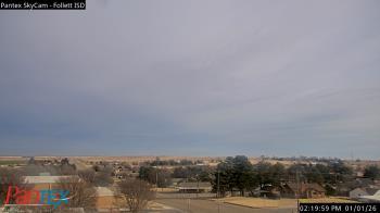 Weather camera view of Follett ISD.