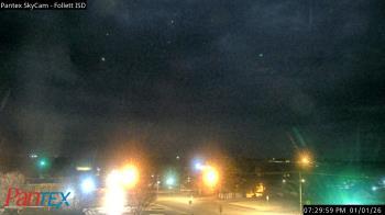 Weather camera view of Follett ISD.