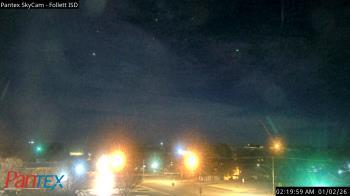 Weather camera view of Follett ISD.