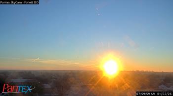 Weather camera view of Follett ISD.