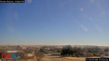Weather camera view of Follett ISD.
