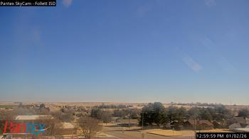 Weather camera view of Follett ISD.