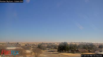 Weather camera view of Follett ISD.