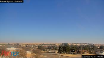 Weather camera view of Follett ISD.